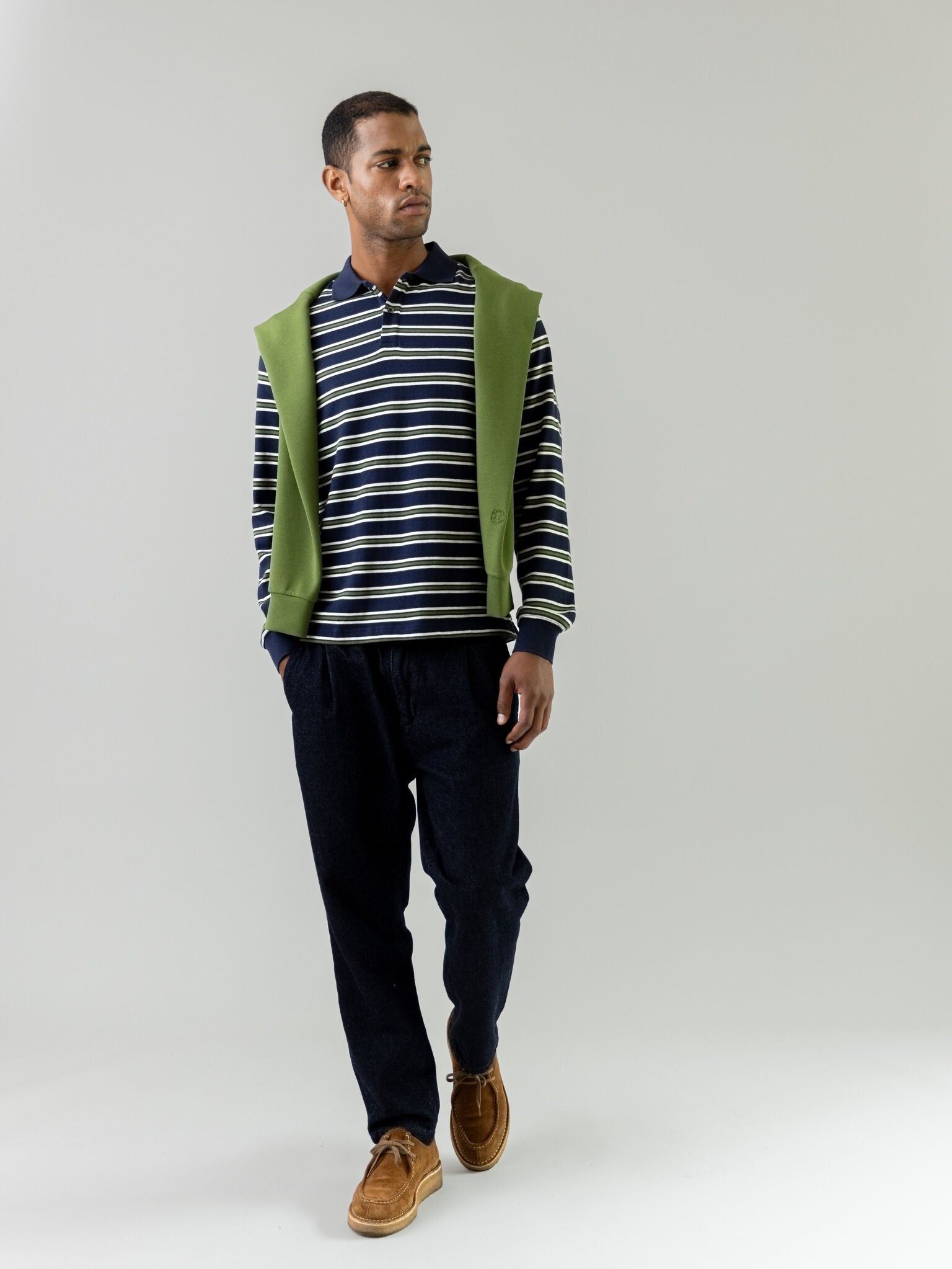 Modelshot / Dark Blue Denim / Detail